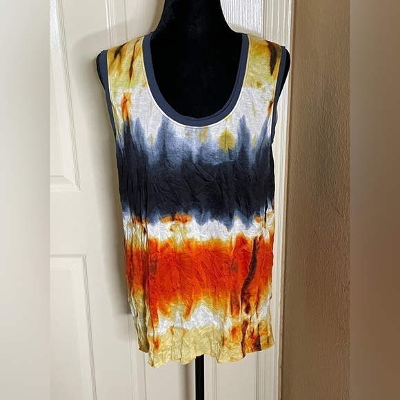 Simply Vera Wang Women Tank Top Large Tie Dye Sleeveless​​​​​​​​​​​​​​​​ - Picture 7 of 9